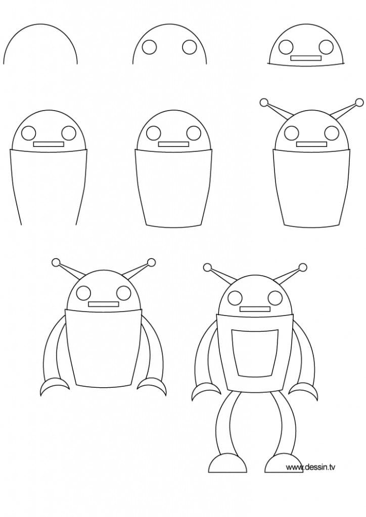 Kako narisati robota?