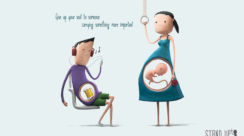 Vstanite nosečnicam