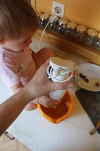 Marelični jogurt z avokadom in kokosom