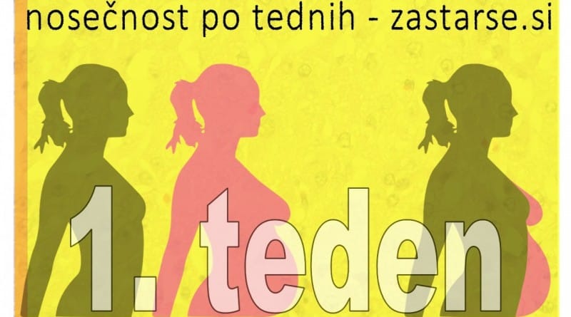 Nosečnost po tednih - 1. teden
