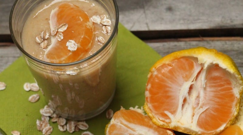 Mandarinin smuti z ovenimi kosmiči