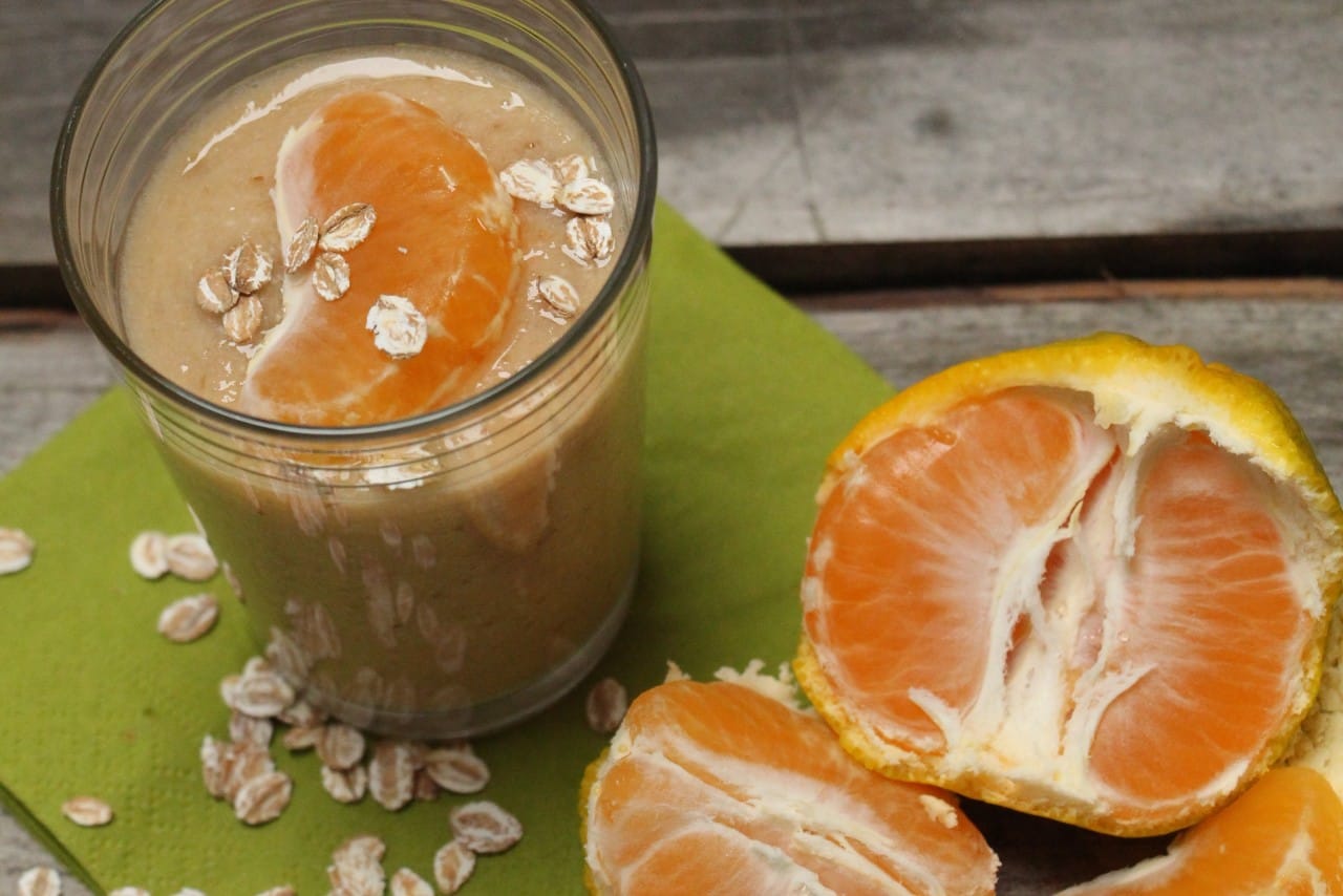 Mandarinin smuti z ovenimi kosmiči