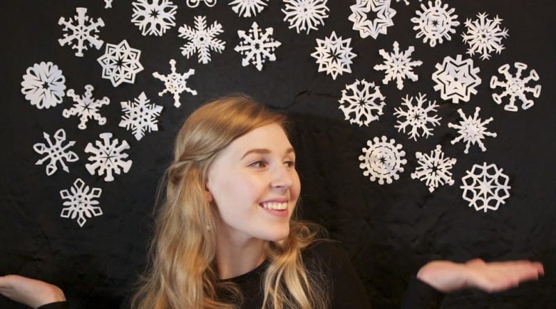 Kako naredimo snežinke iz papirja - šest video idej