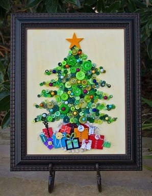 Kreativne novoletne ideje z gumbi