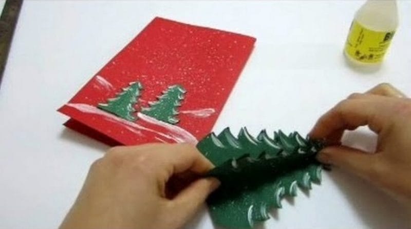 Kako izdelati 3D božično-novoletno voščilnico?