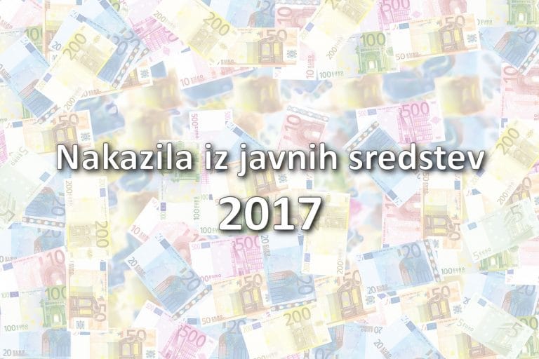 Nakazila iz javnih sredstev 2017