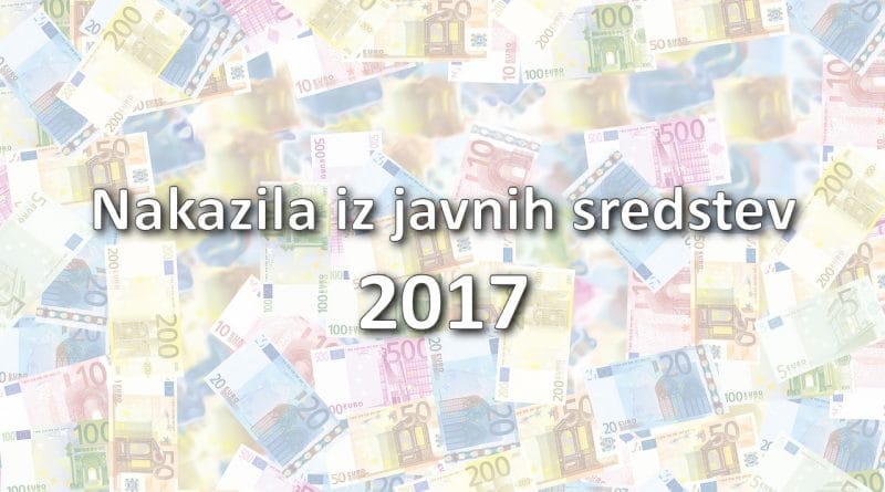Nakazila iz javnih sredstev 2017