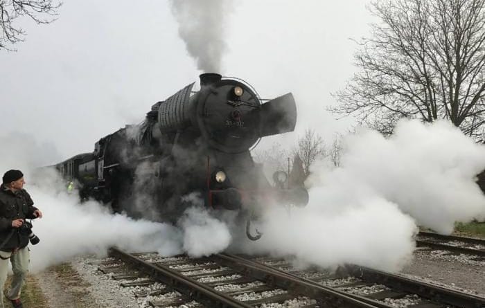 Pravljični vlak z Božičkom