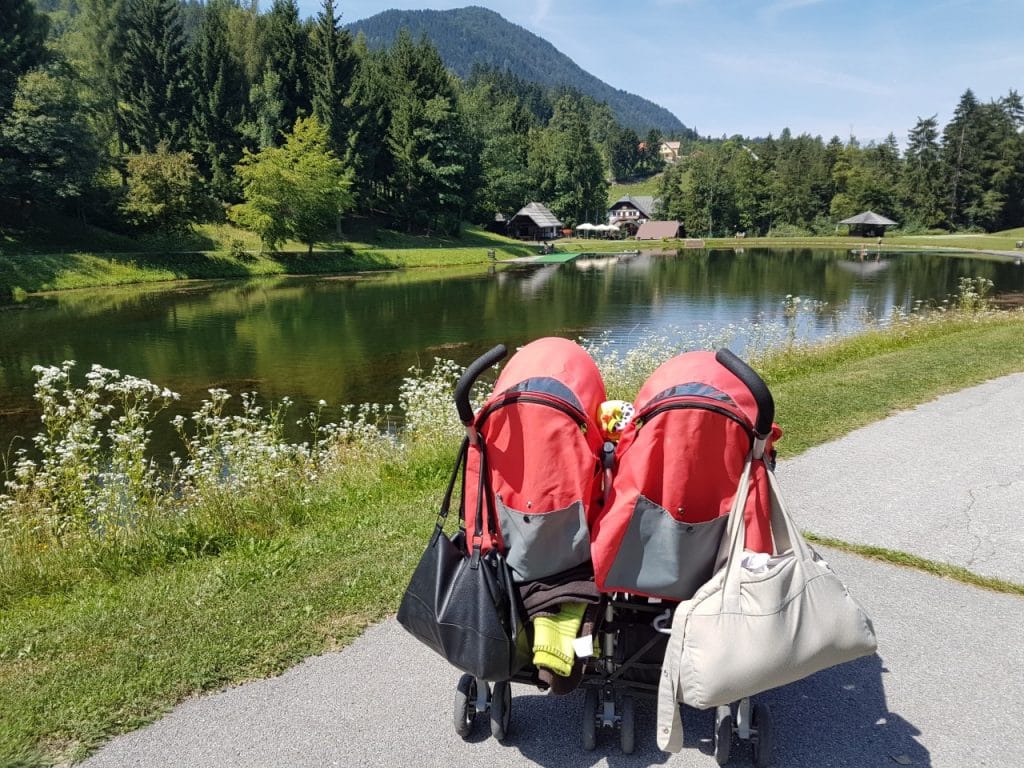 Z dvojčki na sprehodu