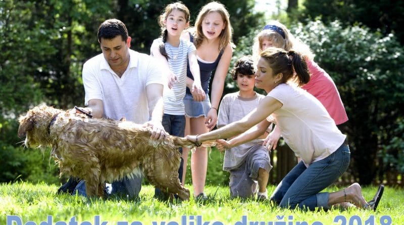 Dodatek za veliko družino 2018