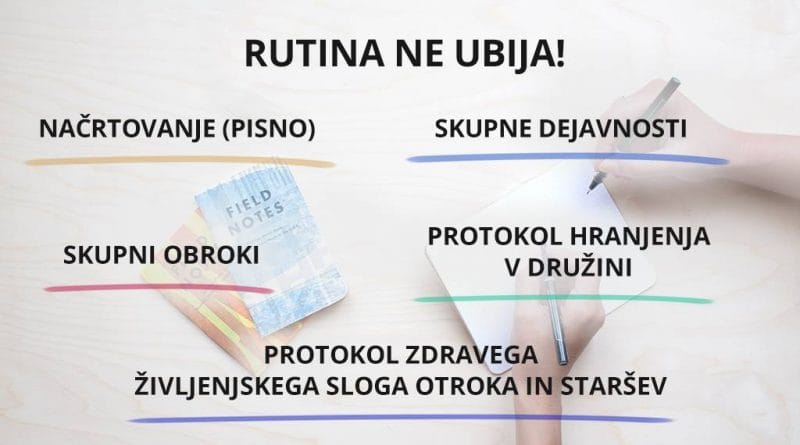 Osnova učnih navad so "red" in določeni rituali