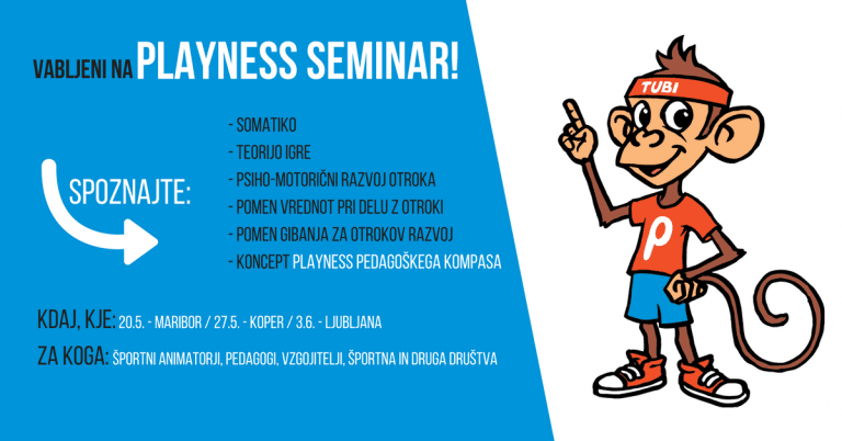 Vabilo na Playness seminar z dr. Milanom Hosto