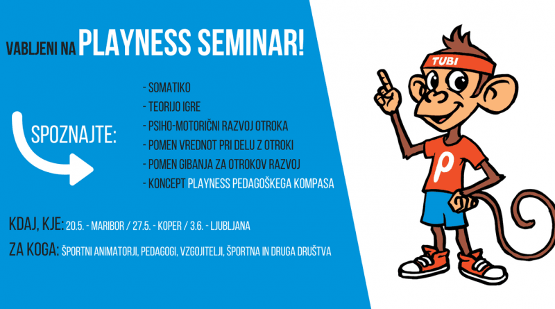 Vabilo na Playness seminar z dr. Milanom Hosto