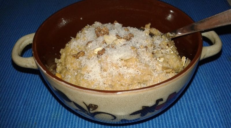 Recept: Mlečna polenta s čokolado za malčke