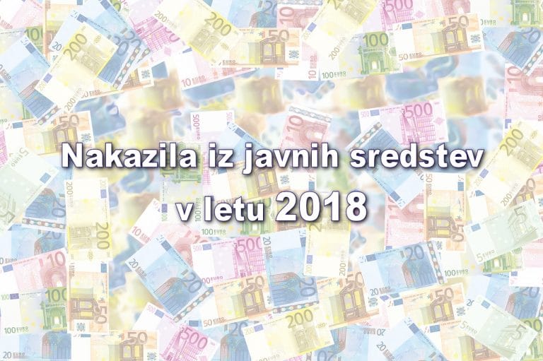Nakazila iz javnih sredstev 2018