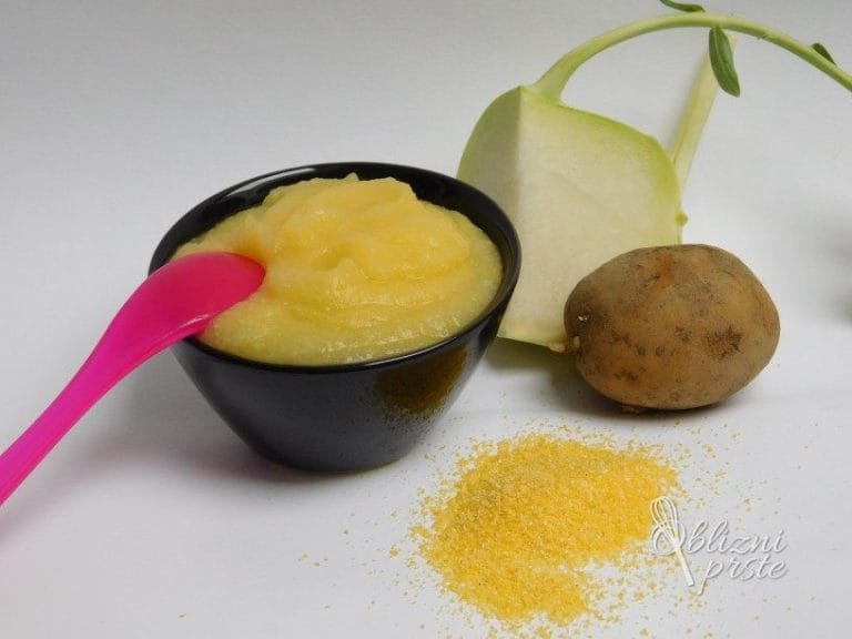 Recept: Irenina zelenjavna kašica s kolerabo, krompirjem in polento