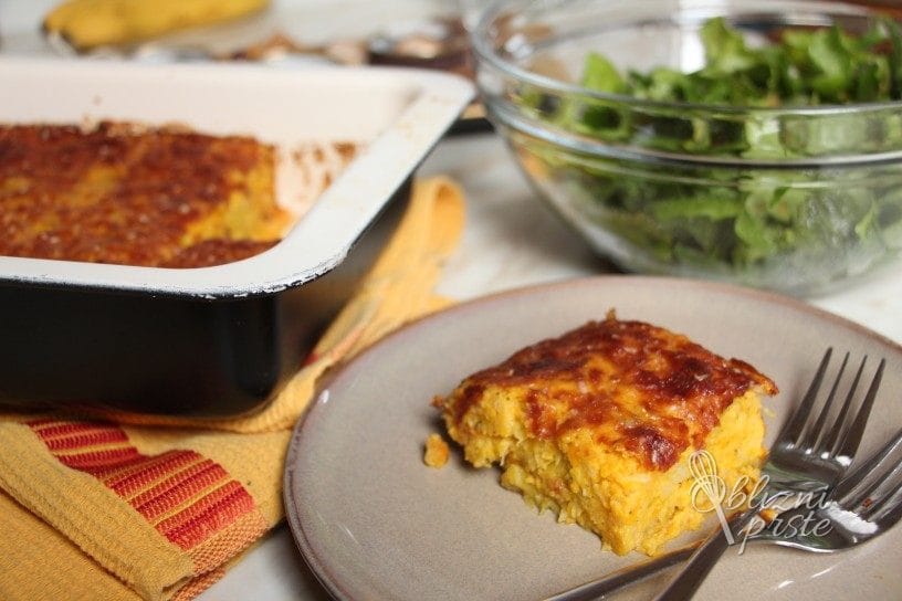 Puhasti kropirjev narastek z zeljem in bučo